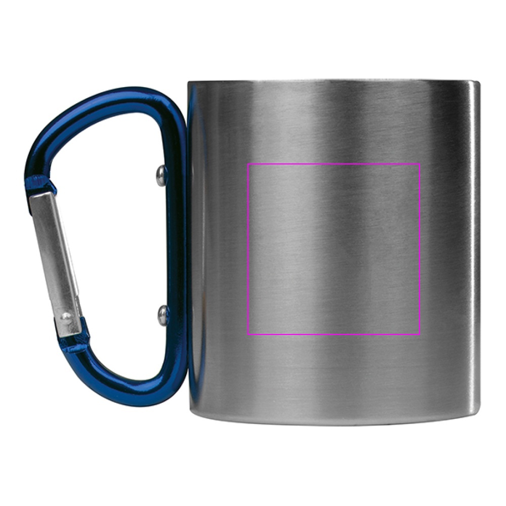 Kubek metalowy z karabińczykiem 200 ml ANGELICA