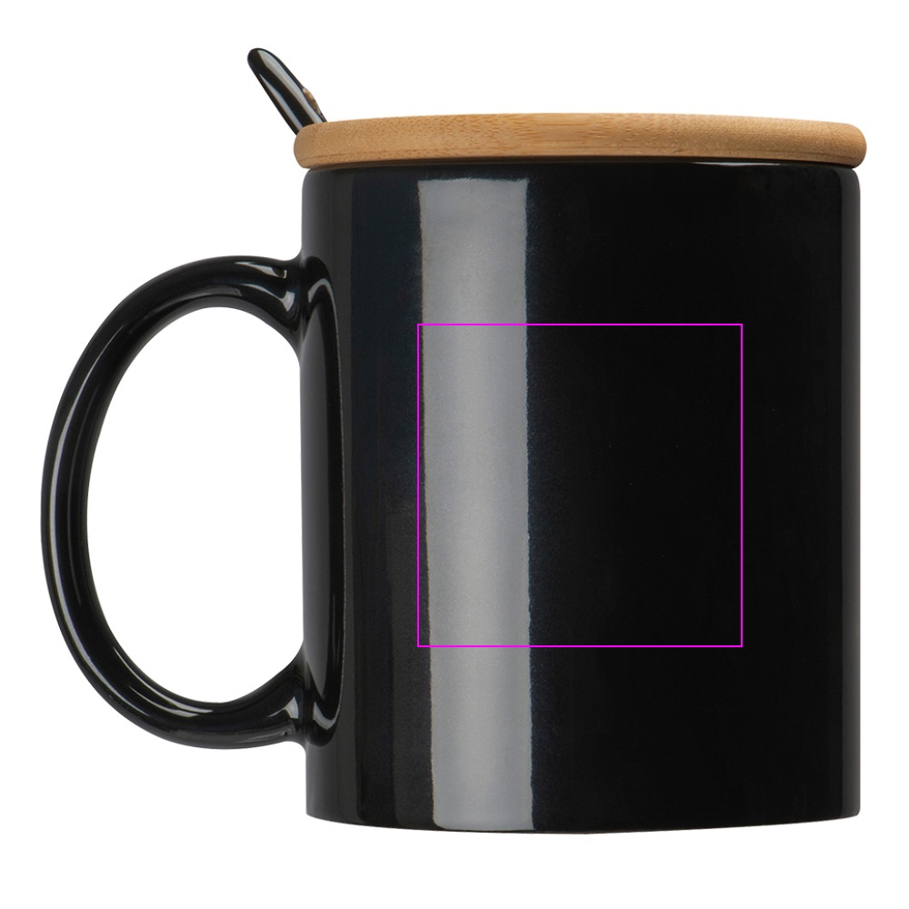 Kubek ceramiczny z łyżeczką 300 ml LOTHAR