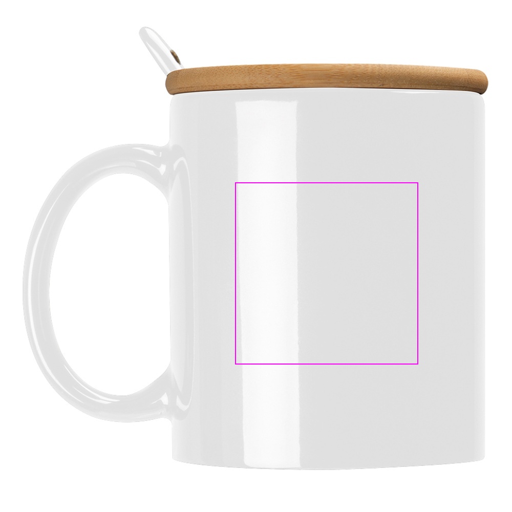 Kubek ceramiczny z łyżeczką 300 ml LOTHAR