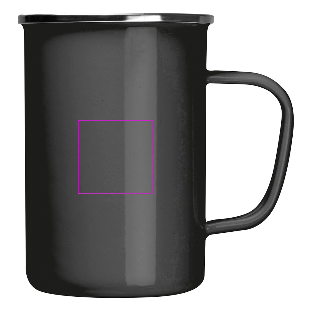 Kubek metalowy emaliowany 550 ml GENE