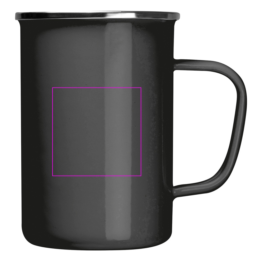 Kubek metalowy emaliowany 550 ml GENE