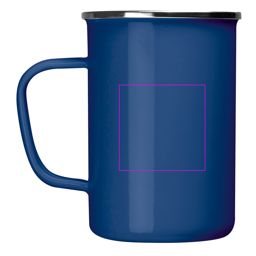 Kubek metalowy emaliowany 550 ml GENE