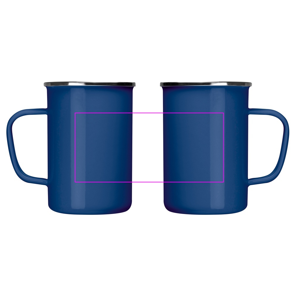 Kubek metalowy emaliowany 550 ml GENE
