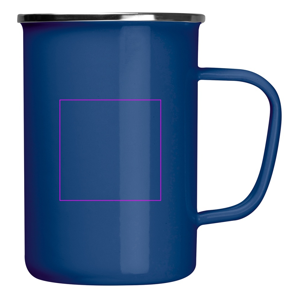 Kubek metalowy emaliowany 550 ml GENE
