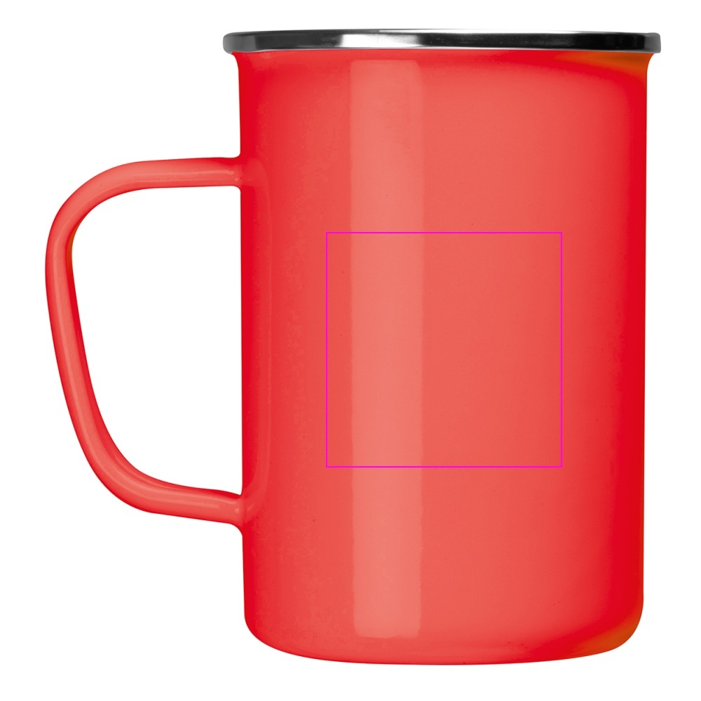 Kubek metalowy emaliowany 550 ml GENE