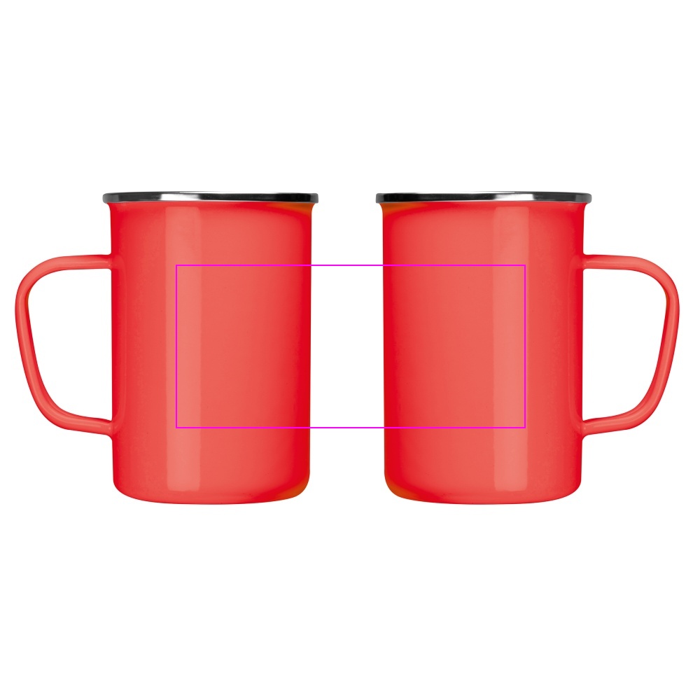 Kubek metalowy emaliowany 550 ml GENE