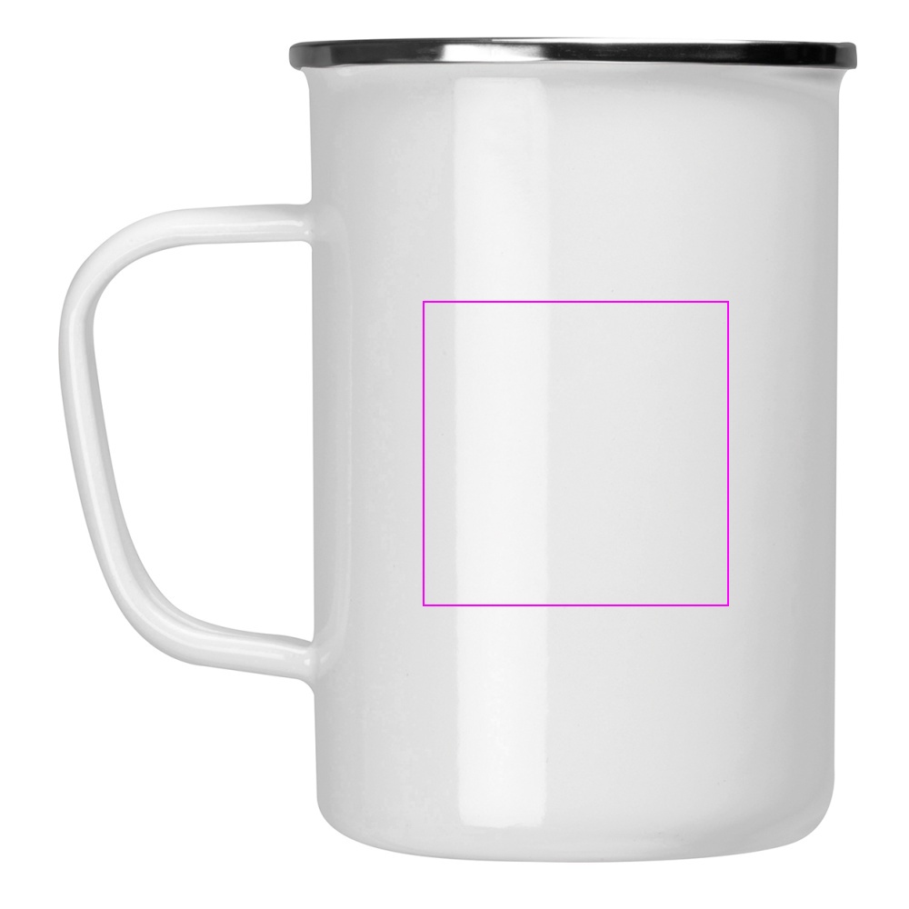Kubek metalowy emaliowany 550 ml GENE
