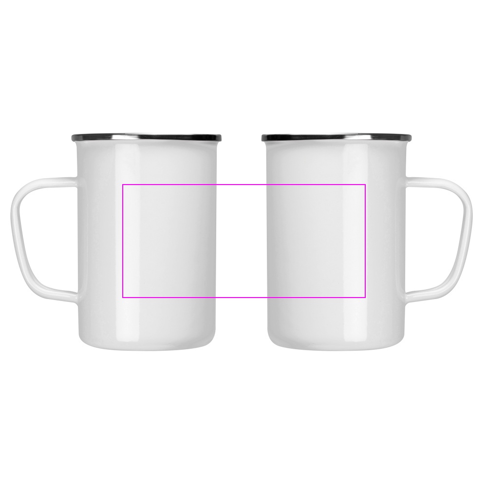Kubek metalowy emaliowany 550 ml GENE