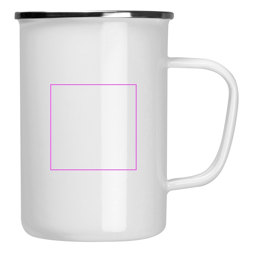Kubek metalowy emaliowany 550 ml GENE