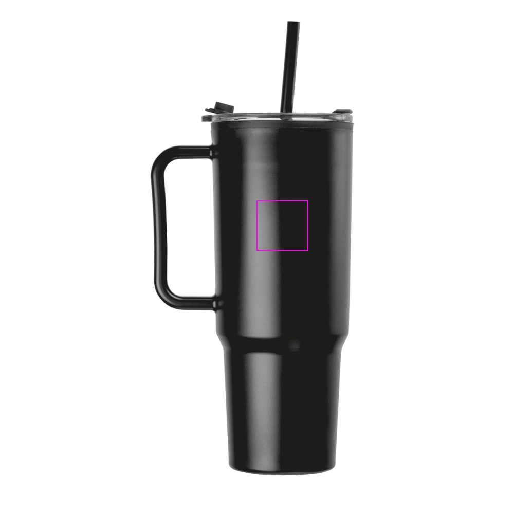 Kubek ze słomką XXL 1200 ml TEODORA