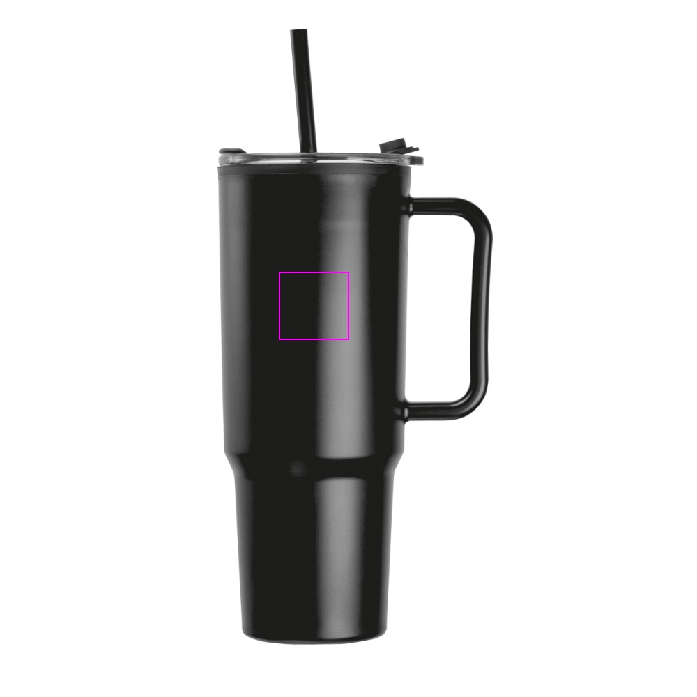 Kubek ze słomką XXL 1200 ml TEODORA