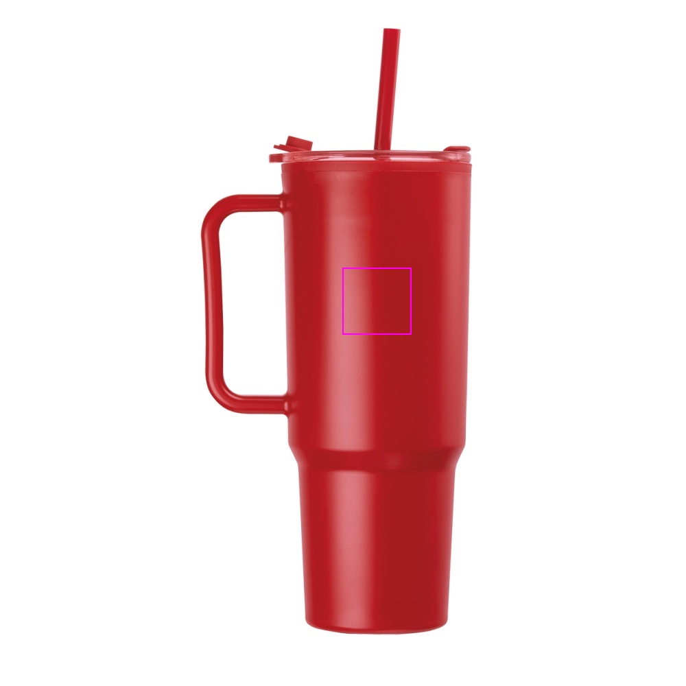 Kubek ze słomką XXL 1200 ml TEODORA