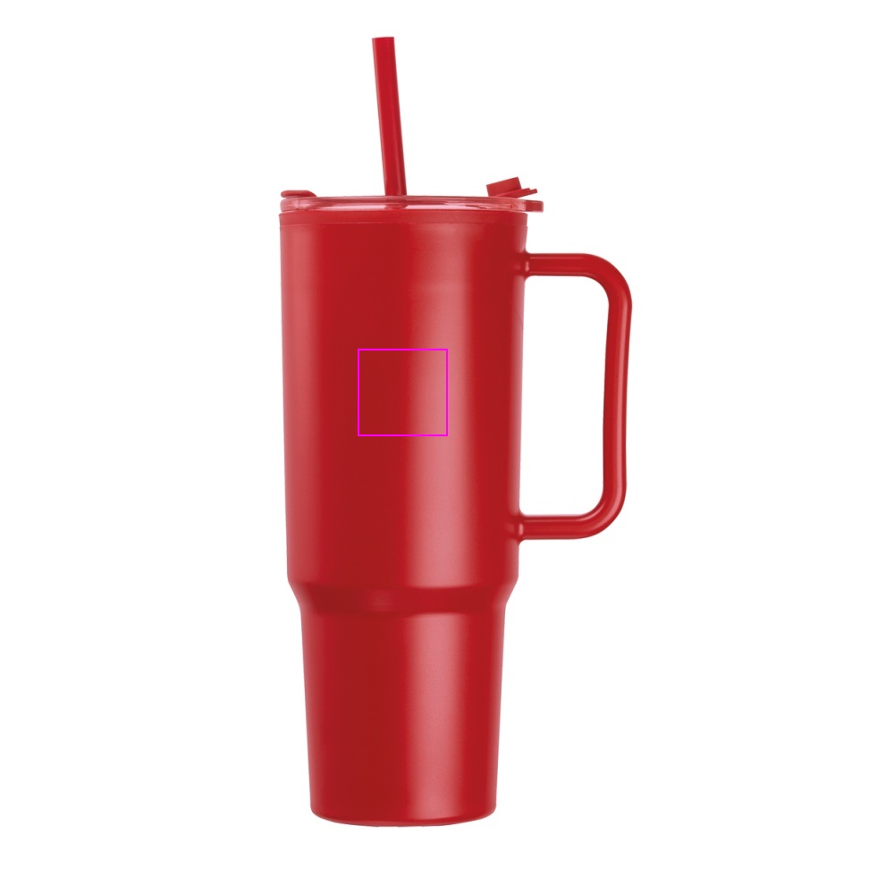Kubek ze słomką XXL 1200 ml TEODORA