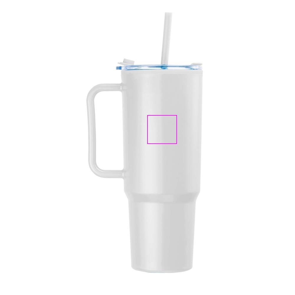 Kubek ze słomką XXL 1200 ml TEODORA