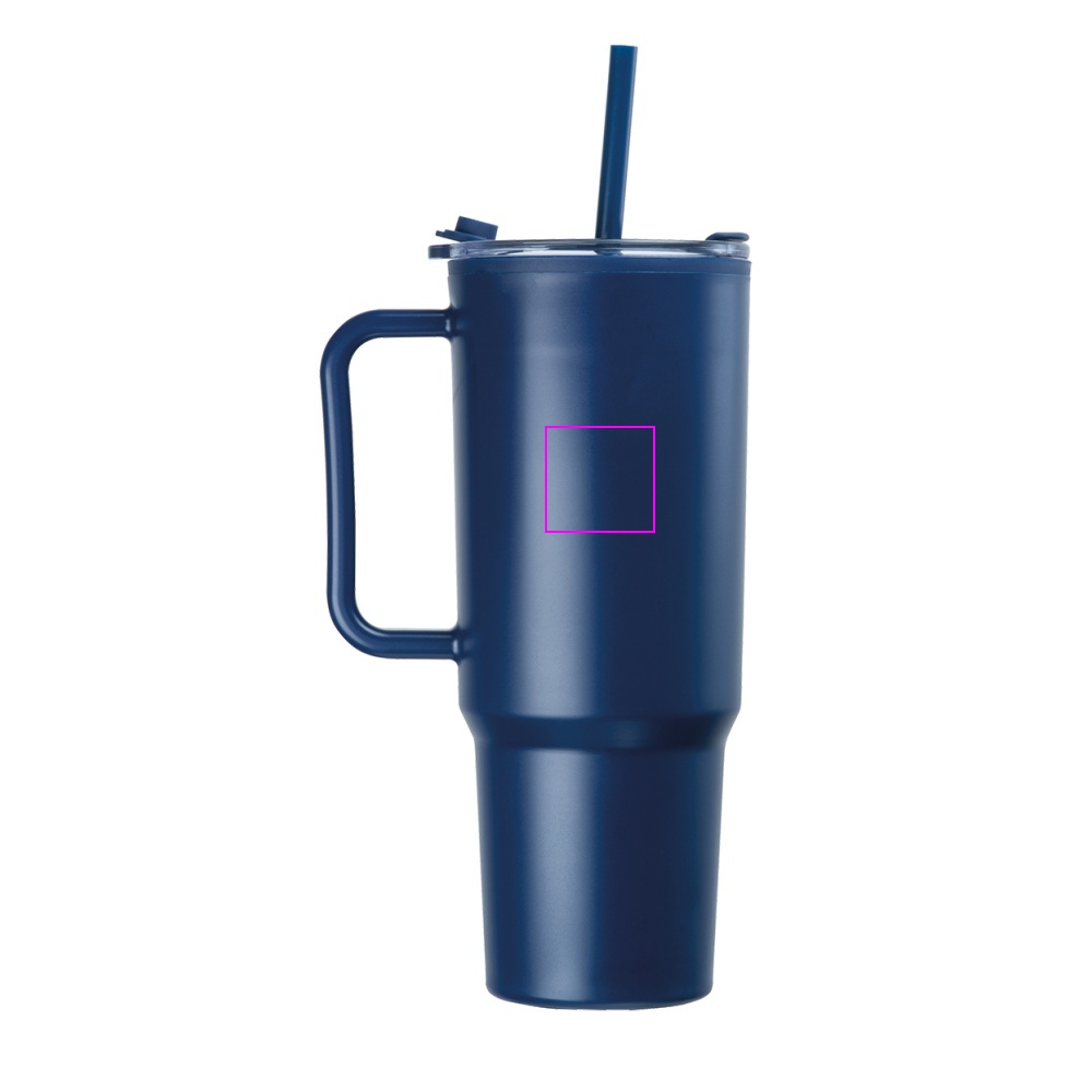 Kubek ze słomką XXL 1200 ml TEODORA