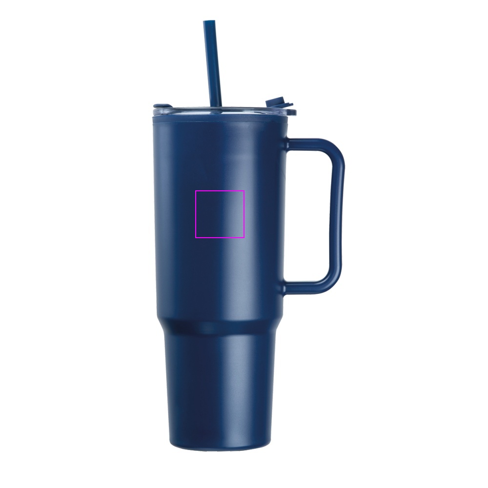 Kubek ze słomką XXL 1200 ml TEODORA