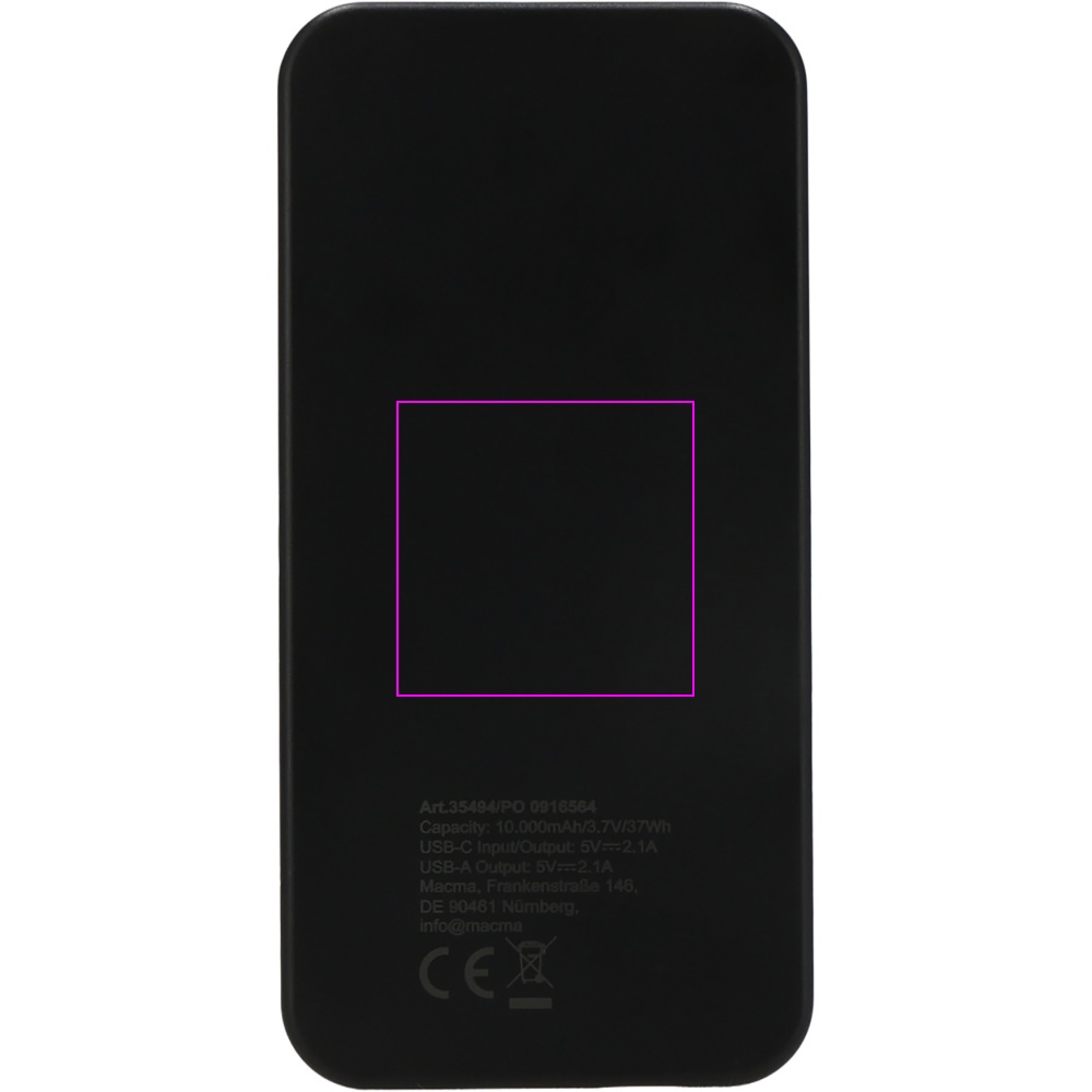 Power bank z ABS z recyklingu 10000 mAh PRESTON