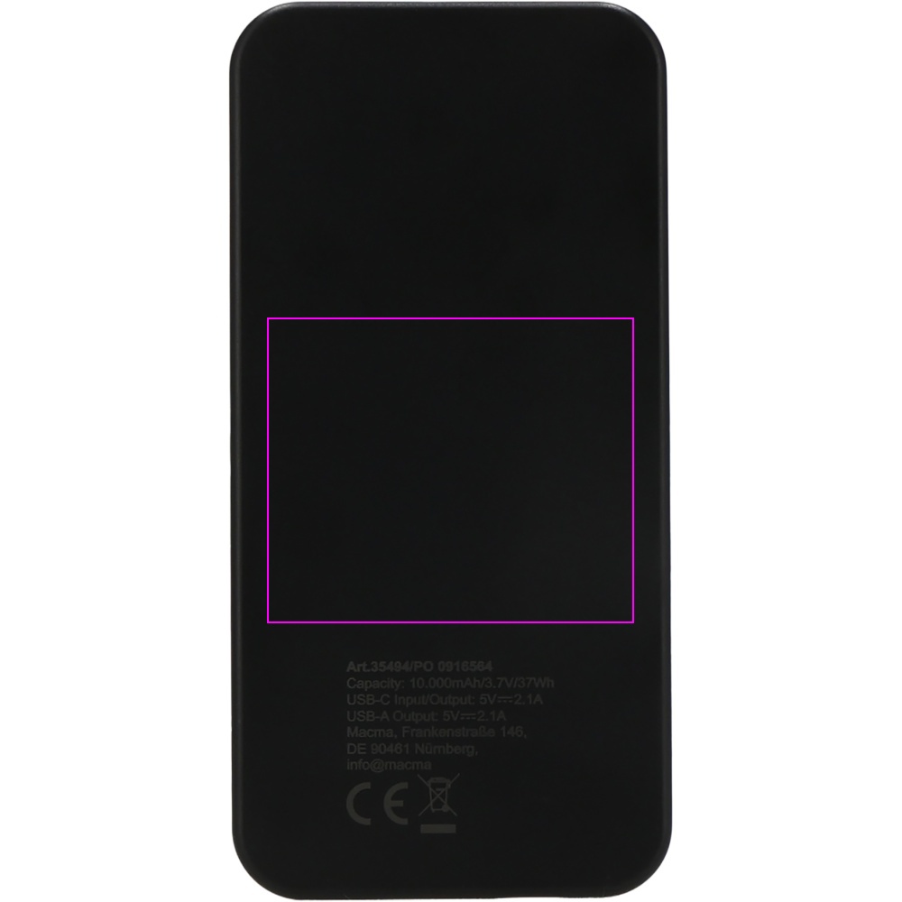 Power bank z ABS z recyklingu 10000 mAh PRESTON