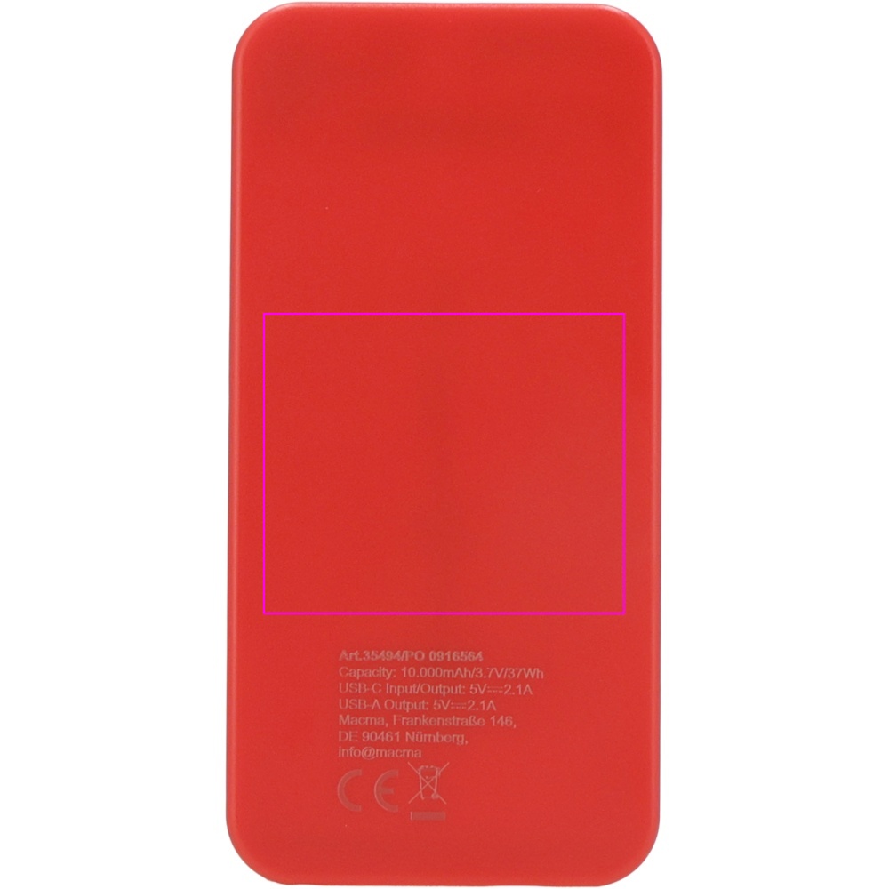 Power bank z ABS z recyklingu 10000 mAh PRESTON