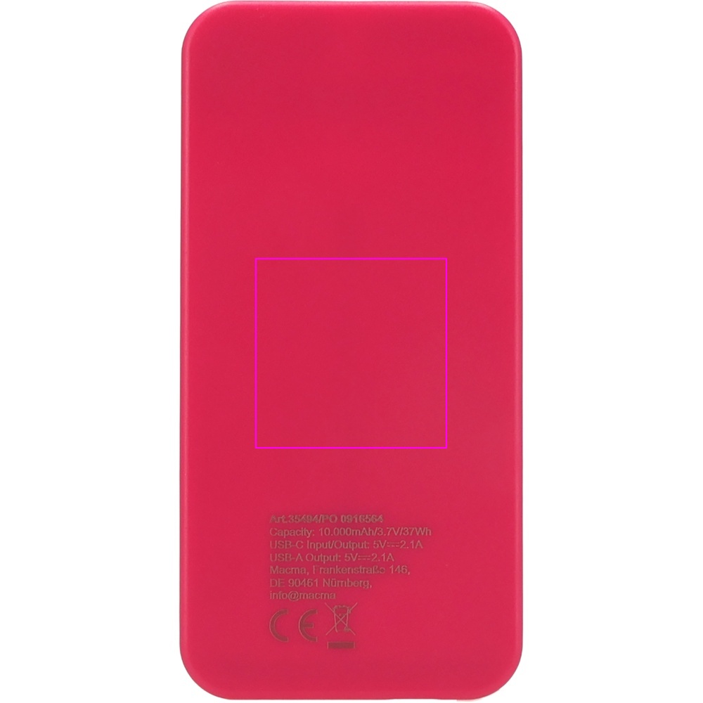 Power bank z ABS z recyklingu 10000 mAh PRESTON