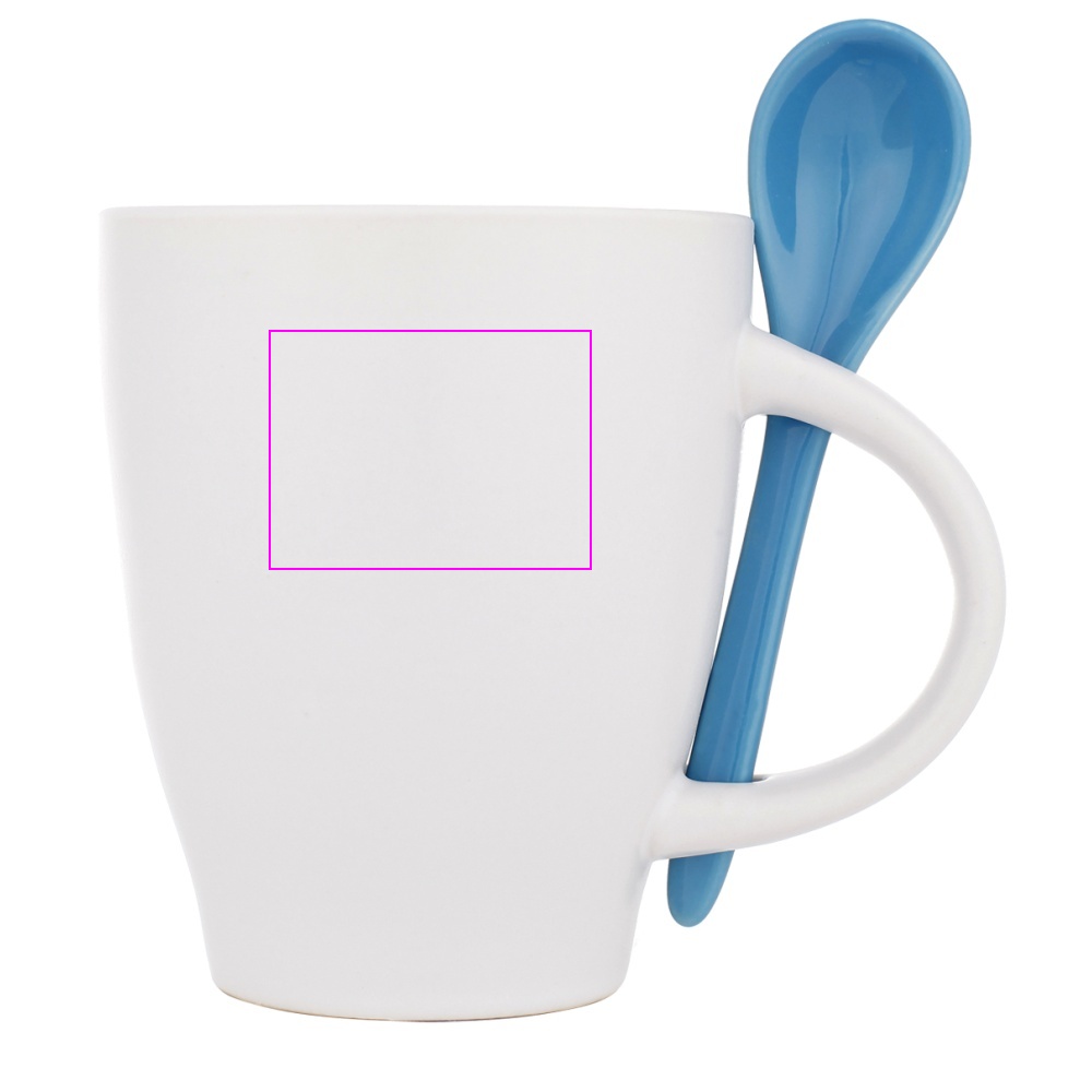 Kubek ceramiczny z łyżeczką 250 ml ARMANDO