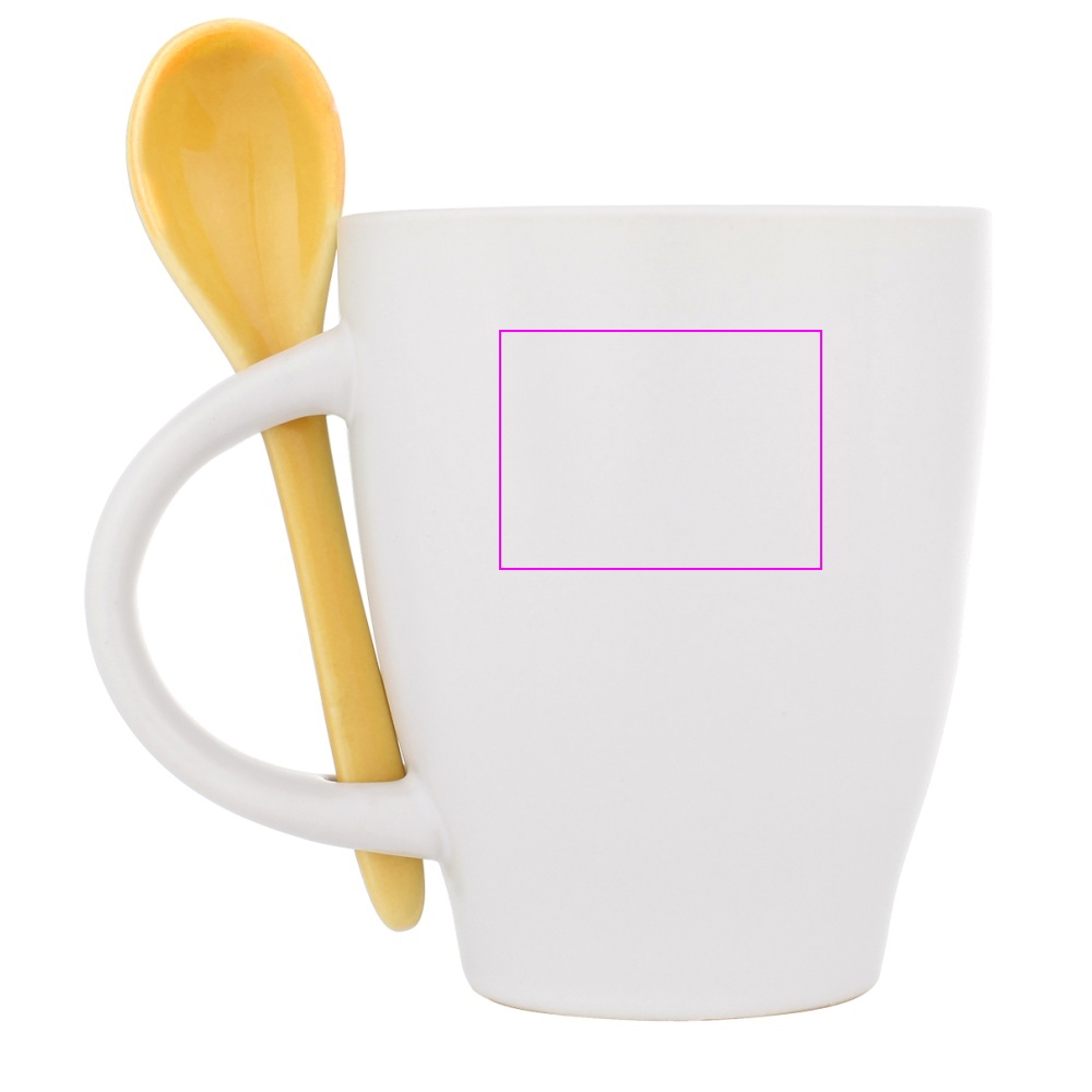 Kubek ceramiczny z łyżeczką 250 ml ARMANDO