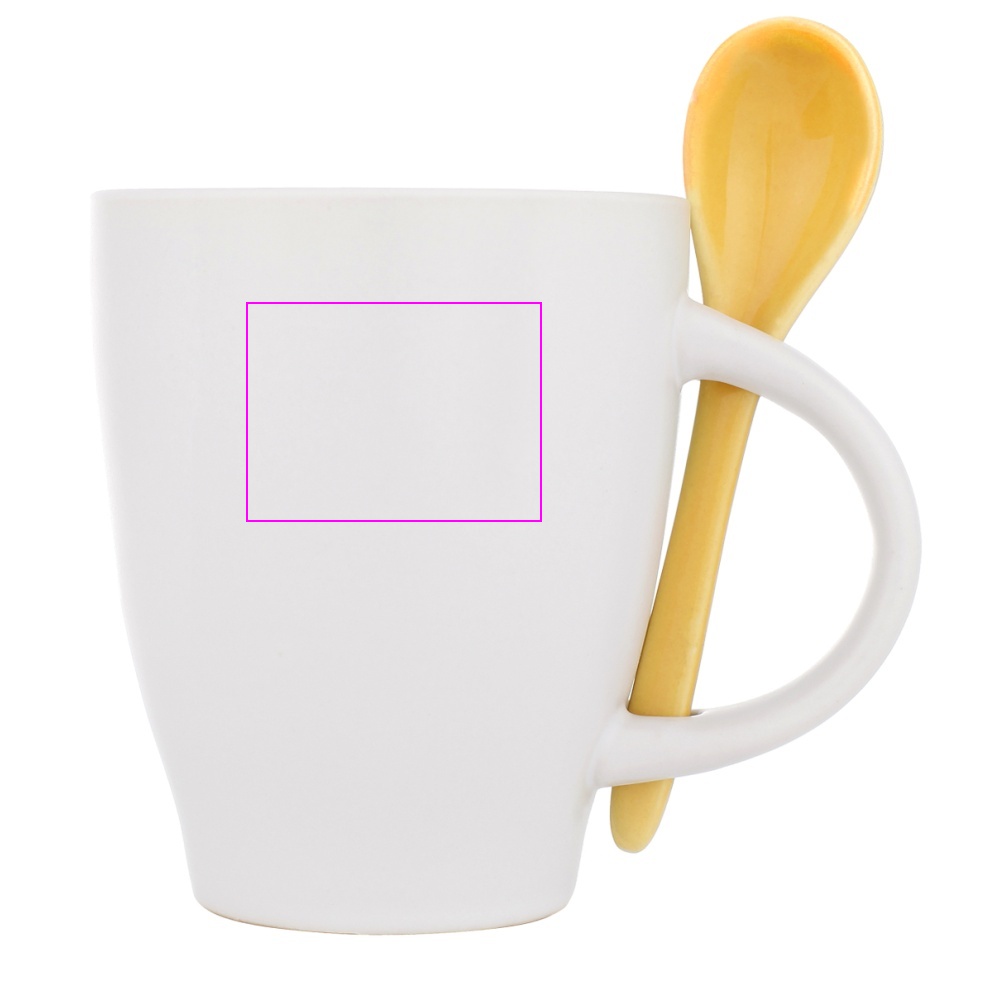 Kubek ceramiczny z łyżeczką 250 ml ARMANDO