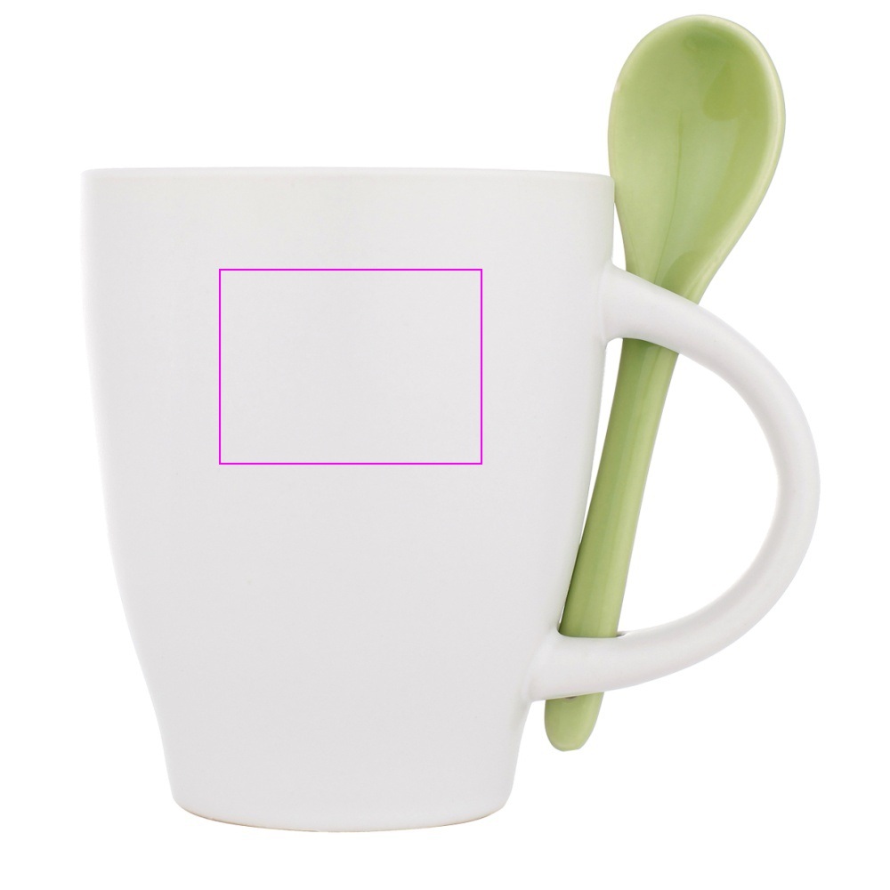 Kubek ceramiczny z łyżeczką 250 ml ARMANDO