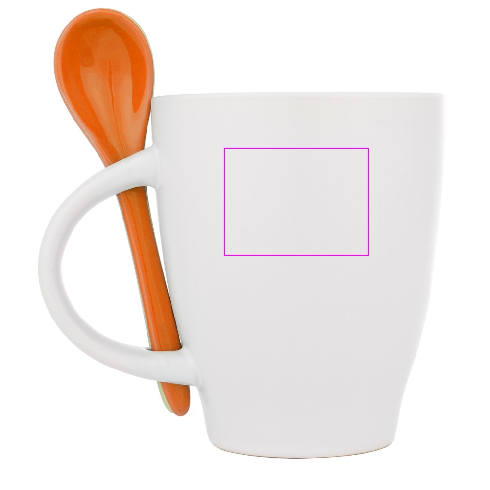 Kubek ceramiczny z łyżeczką 250 ml ARMANDO
