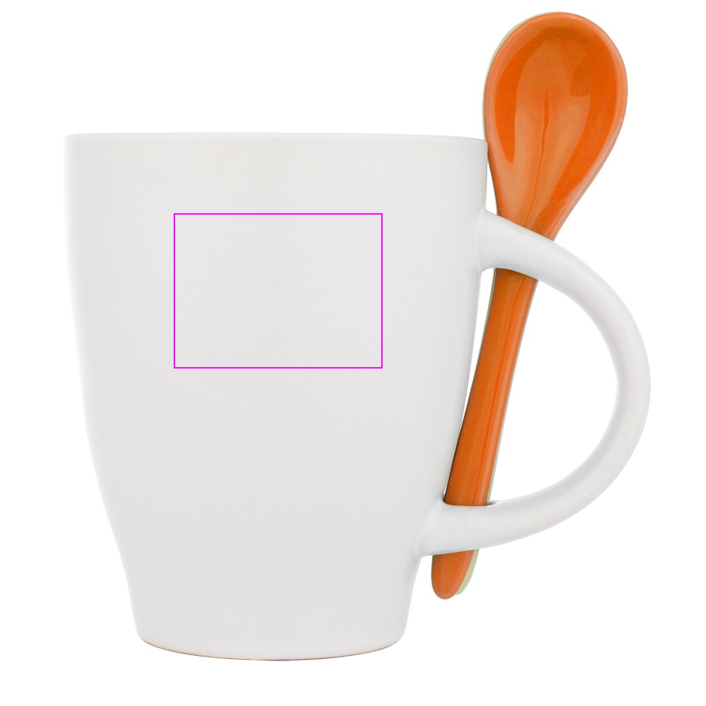 Kubek ceramiczny z łyżeczką 250 ml ARMANDO
