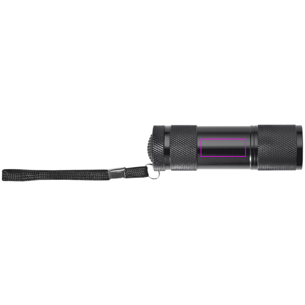 Latarka metalowa 9 LED DUNCAN