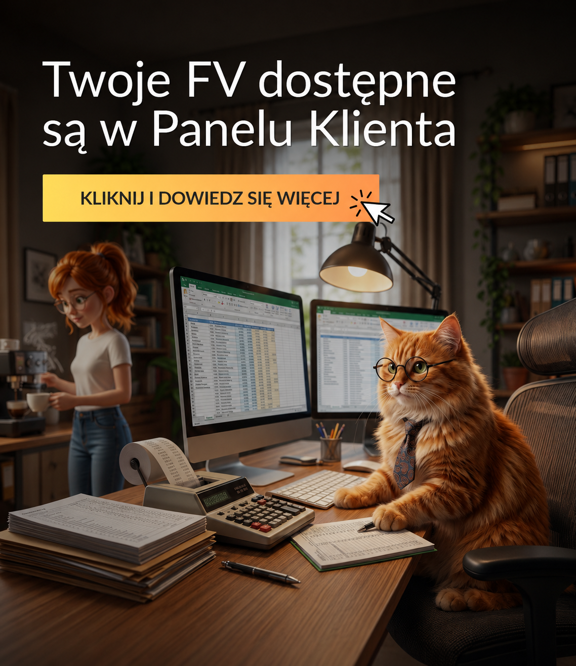 Twoje FV dostępne są w Panelu Klienta