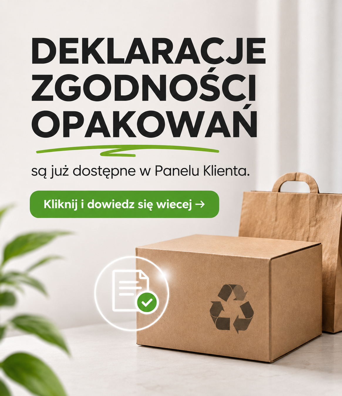 Deklaracje Zgodności opakowań