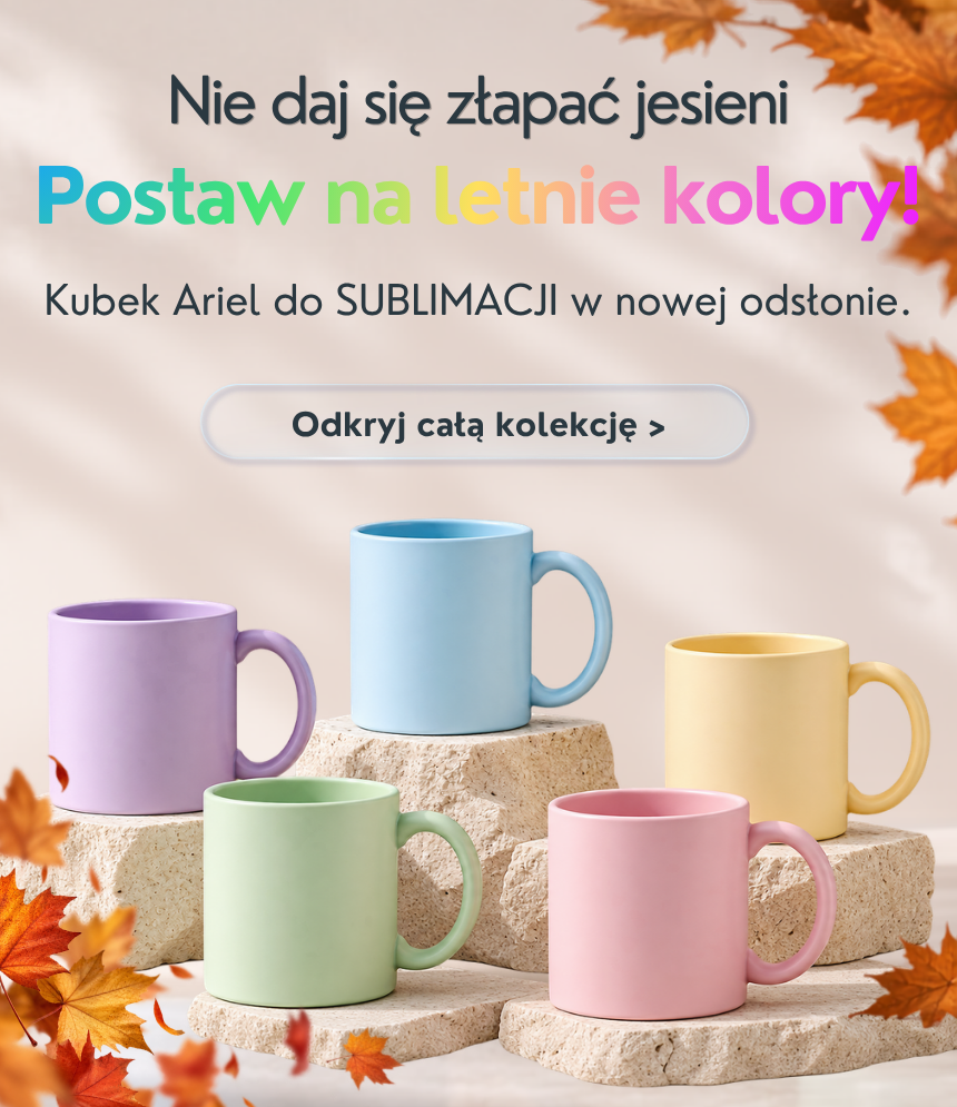 Kubek Ariel do SUBLIMACJI w nowej odsłonie