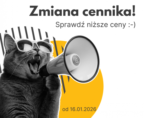 Zmiana cennika od 16.01.2026