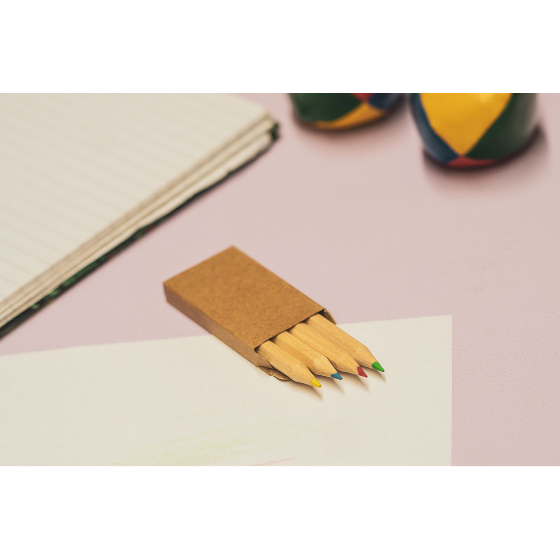 Kredki drewniane 4 kolory SERAFIN