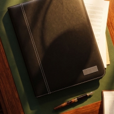 Folder A4 z notatnikiem w linie i kieszenią na tablet ISAIAH