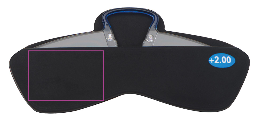 Okulary +2.00 z etui do smartfona CESARE