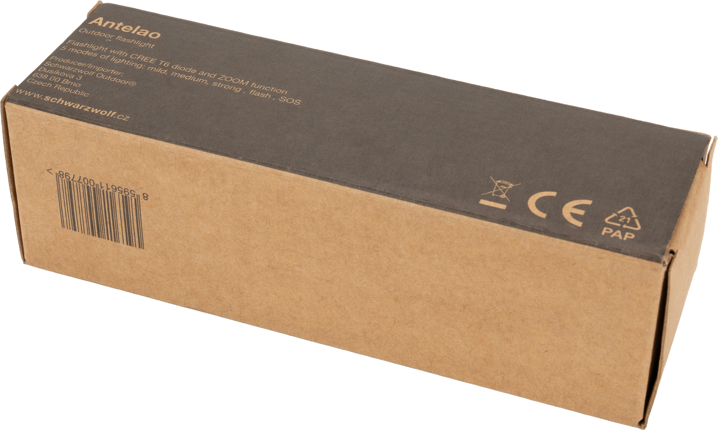 Latarka ANTELAO Schwarzwolf