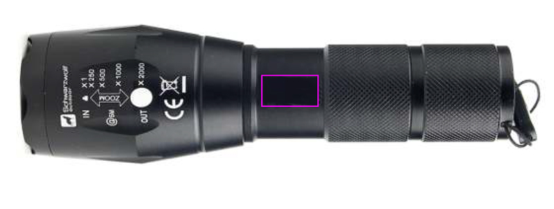 Latarka ANTELAO Schwarzwolf