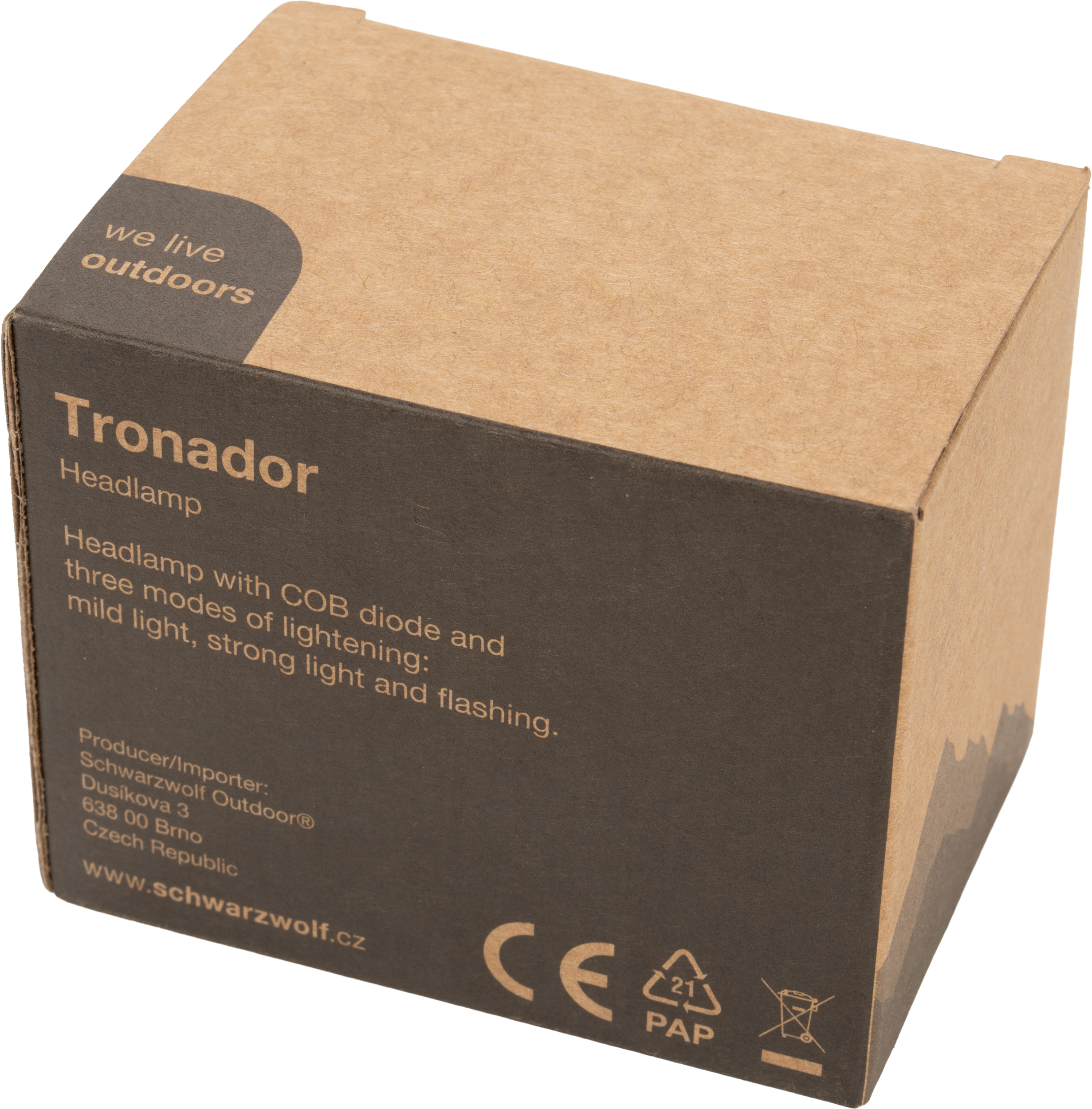 Latarka czołowa LED TRONADOR Schwarzwolf