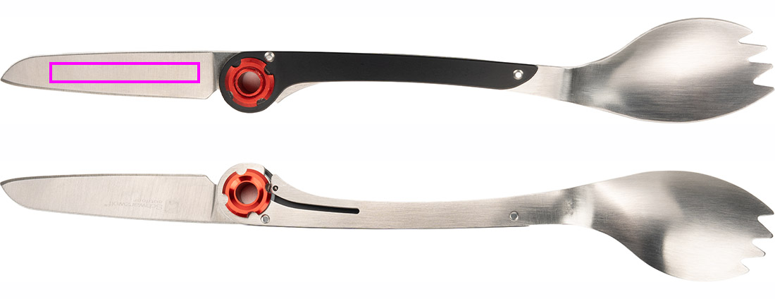 Sztućce turystyczne LATEMAR Schwarzwolf