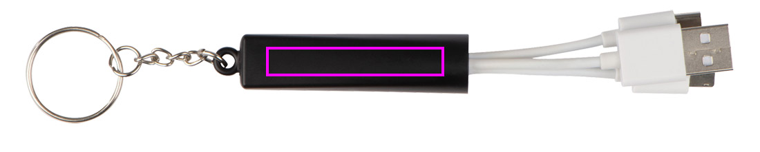 Brelok z przejściówkami do ładowania podświetlany LANA