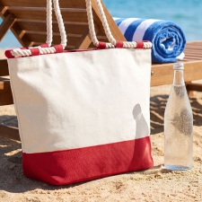 Torba plażowa bawełniana z jutowym dnem LIANA