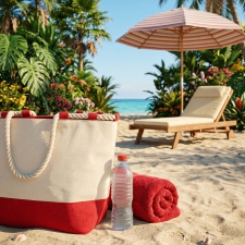 Torba plażowa z juty LIANA