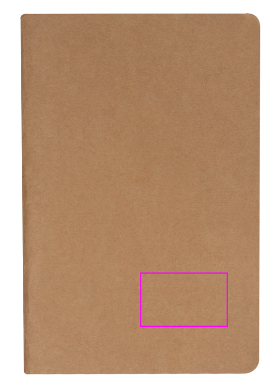 Notatnik A5 w linie z papieru z recyklingu BENEDETTO