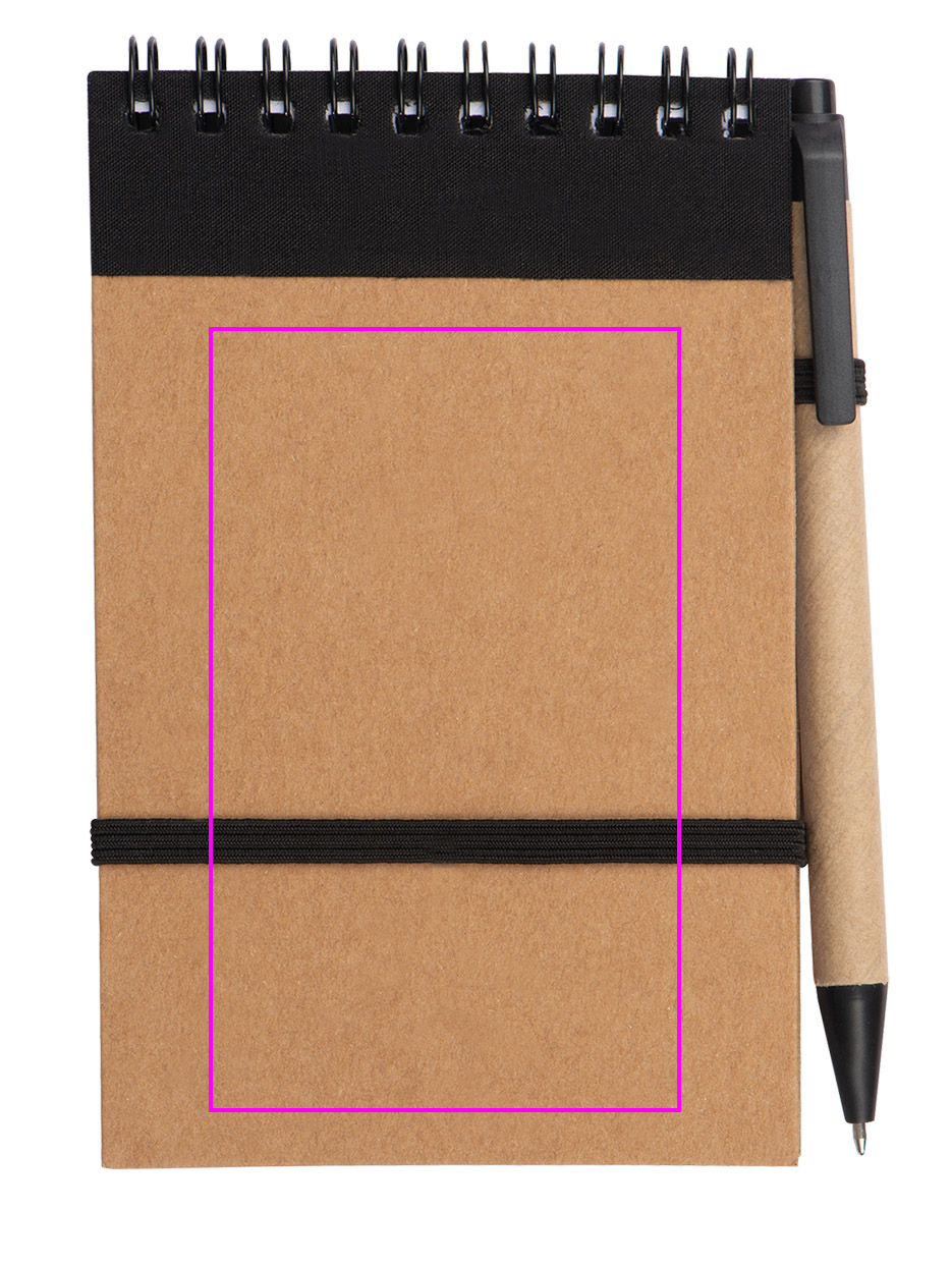Notatnik w linie z długopisem tekturowym EUGENIO