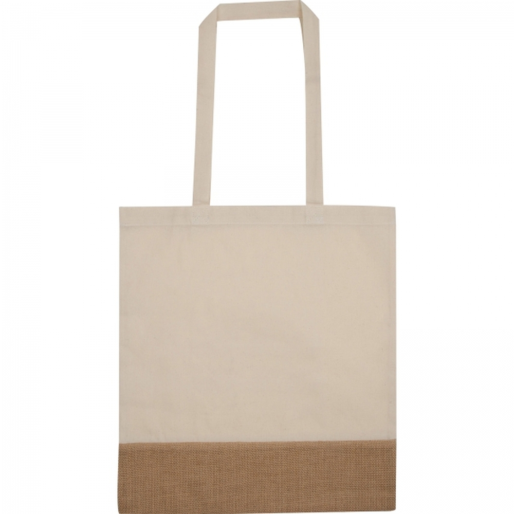 Torba bawełniana z jutowym dnem 140 g/m2 DOREEN