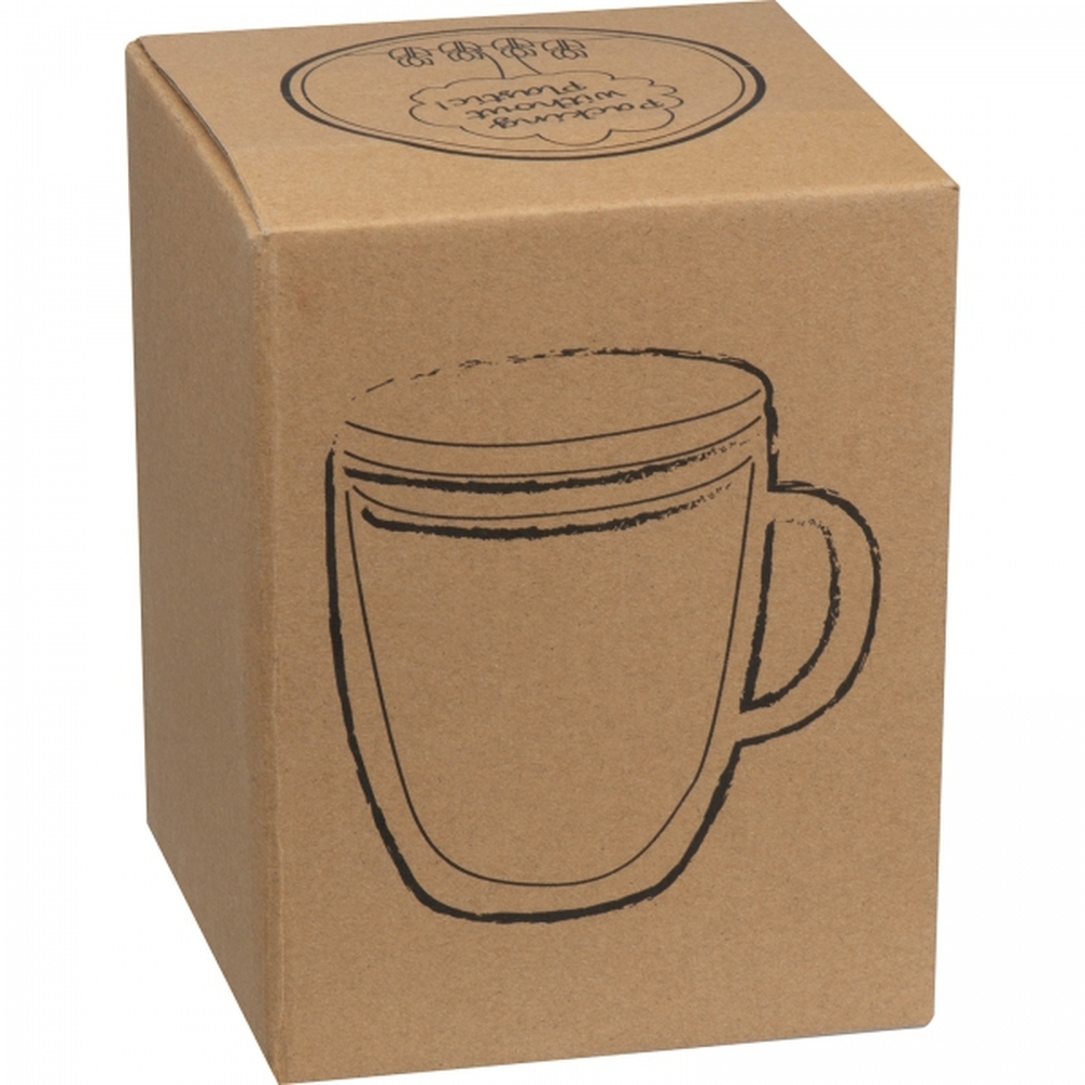 Kubek szklany z pokrywką 350 ml CECIL