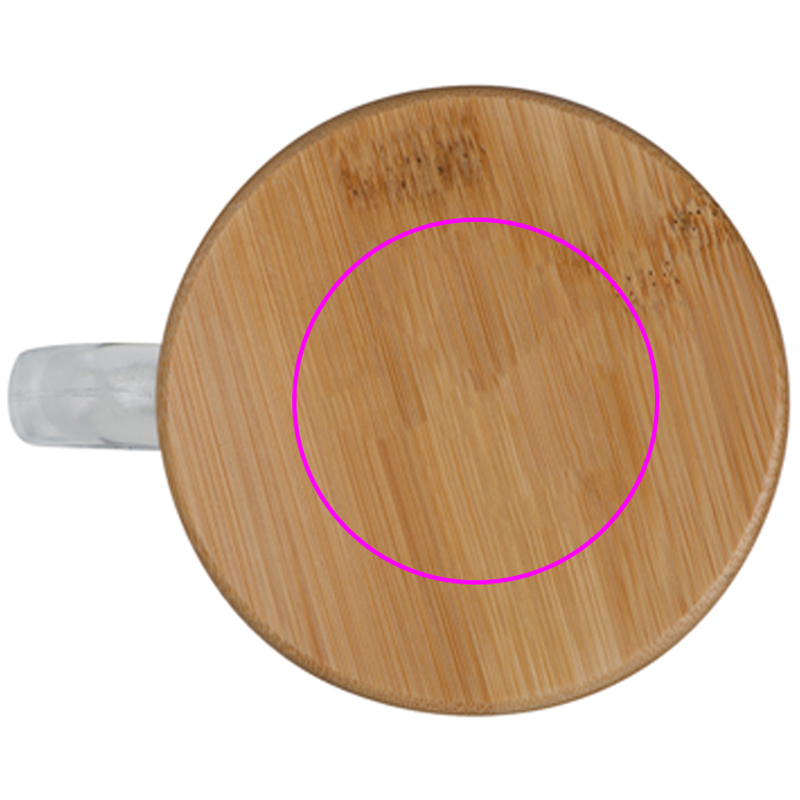 Kubek szklany z pokrywką 350 ml CECIL